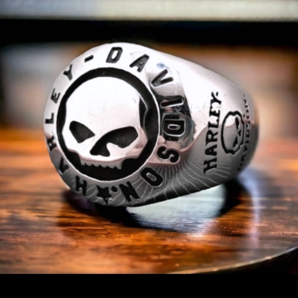 - - Harley Willie G Skull Men’s Rings - Picture 2 of 7